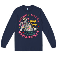 Navy funny motherhood Long Sleeve Tee - JahusDesignShop