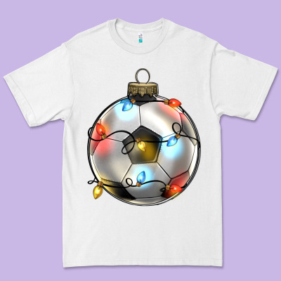 Christmas  Soccer Premium Tee Designed By Zillion Design Studio