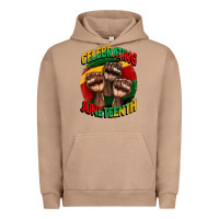 Pigment Burro im celebrating juneteenth  (1) Urban Hoodie - CowGirlArtShop