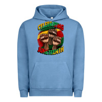 Pigment Pebble Blue im celebrating juneteenth  (1) Urban Hoodie - CowGirlArtShop