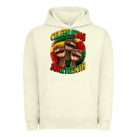 Pigment Pistachio im celebrating juneteenth  (1) Urban Hoodie - CowGirlArtShop