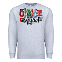 Heather Grey Office Squad Christmas Premium Sweatshirt - LillyAllenDesigns