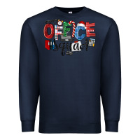 Navy Office Squad Christmas Premium Sweatshirt - LillyAllenDesigns