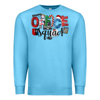 Ocean Blue Office Squad Christmas Premium Sweatshirt - LillyAllenDesigns