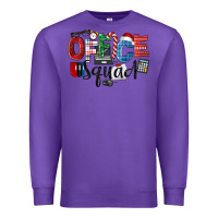 Purple Office Squad Christmas Premium Sweatshirt - LillyAllenDesigns