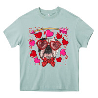 Arona Valentine's day  english bulldog Heavy Core Tee - RanaPortraitStore