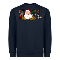 Navy santa noel Heavyweight Sweatshirt - JahusDesignShop