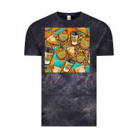 Cloud Black autumn cupcakes seamless pattern Vintage Tee - BundleAndBundleShop