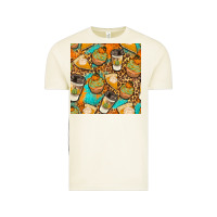 Vintage Arctic autumn cupcakes seamless pattern Vintage Tee - BundleAndBundleShop