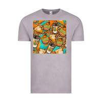 Vintage Zinc autumn cupcakes seamless pattern Vintage Tee - BundleAndBundleShop