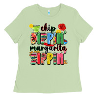 Matcha chip dippin' margarita sippin' Ladies Tee - JahusDesignShop