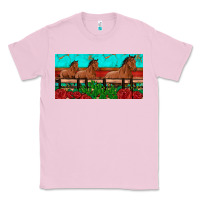 Bubblegum Pink horses roses ann cactuses license plate Classic Tee - Artiststas