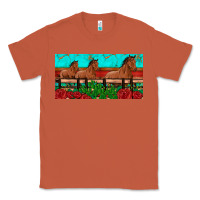 Copper horses roses ann cactuses license plate Classic Tee - Artiststas