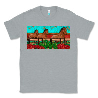 Heather Grey horses roses ann cactuses license plate Classic Tee - Artiststas