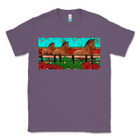 Lavender horses roses ann cactuses license plate Classic Tee - Artiststas