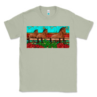 Matcha horses roses ann cactuses license plate Classic Tee - Artiststas