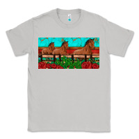 Horses Roses Ann Cactuses License Plate Classic Tee | Teevron