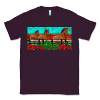 Plum horses roses ann cactuses license plate Classic Tee - Artiststas