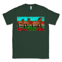 Sports Green horses roses ann cactuses license plate Classic Tee - Artiststas