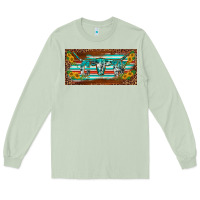 Matcha western howdy cowgirl leopard serape   license plate template Long Sleeve Tee - BarkalooDesign
