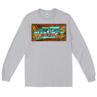 Moon Dust western howdy cowgirl leopard serape   license plate template Long Sleeve Tee - BarkalooDesign