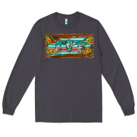Smoke western howdy cowgirl leopard serape   license plate template Long Sleeve Tee - BarkalooDesign