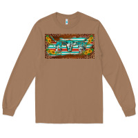 Toasted Coconut western howdy cowgirl leopard serape   license plate template Long Sleeve Tee - BarkalooDesign
