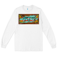 White western howdy cowgirl leopard serape   license plate template Long Sleeve Tee - BarkalooDesign
