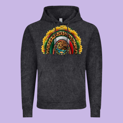Mexico Sunflower Rainbow Vintage Hoodie Designed By Hra Design Shop
