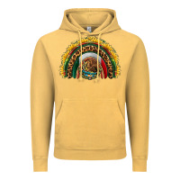 Vintage Mustard mexico sunflower rainbow Vintage Hoodie - HRA Design Shop