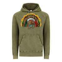 Vintage Olive mexico sunflower rainbow Vintage Hoodie - HRA Design Shop