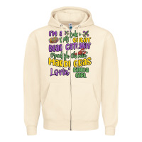 Sandshell i'm a king cake eatin' mardi gras lovin' kinda gir Zipper Hoodie - MaliasSmallBusiness