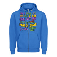 True Royal i'm a king cake eatin' mardi gras lovin' kinda gir Zipper Hoodie - MaliasSmallBusiness