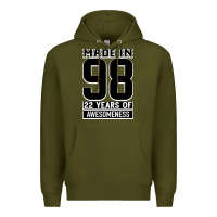 Army Green Made in 98 22 Years Of Awesomeness Premium Hoodie - Bettercallsaul