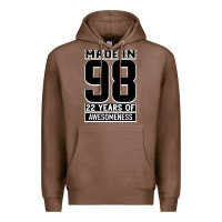 Chestnut Made in 98 22 Years Of Awesomeness Premium Hoodie - Bettercallsaul