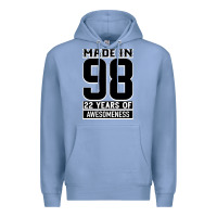 Colony Blue Made in 98 22 Years Of Awesomeness Premium Hoodie - Bettercallsaul
