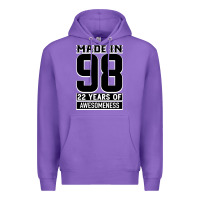 Purple Made in 98 22 Years Of Awesomeness Premium Hoodie - Bettercallsaul