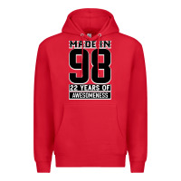 Red Made in 98 22 Years Of Awesomeness Premium Hoodie - Bettercallsaul