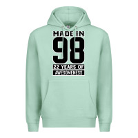 Made In 98 22 Years Of Awesomeness Premium Hoodie | Teevron