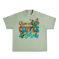 Oil Green gıve me coffee and jesus Urban Heavy Tee - AdoDesignShop