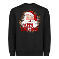Black merry christmas santa Heavyweight Sweatshirt - JahusDesignShop