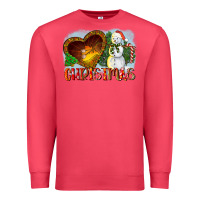 Cardinal Christmas Snowman Premium Sweatshirt - LillyAllenDesigns