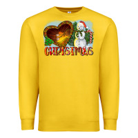 Lemon Christmas Snowman Premium Sweatshirt - LillyAllenDesigns