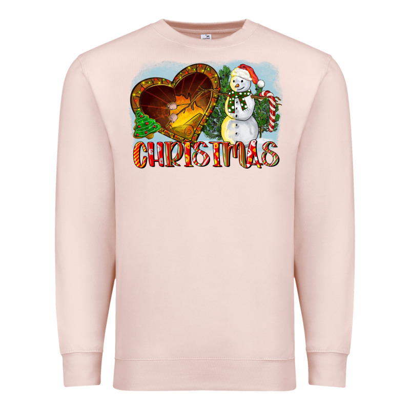 Christmas Snowman Premium Sweatshirt by LillyAllenDesigns | Teevron