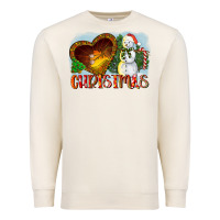 Sandshell Christmas Snowman Premium Sweatshirt - LillyAllenDesigns