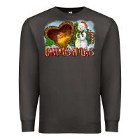 Smoke Christmas Snowman Premium Sweatshirt - LillyAllenDesigns