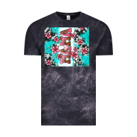 Cloud Black floral mama Vintage Tee - AdoDesignShop
