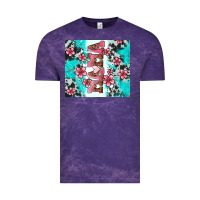 Cloud Purple floral mama Vintage Tee - AdoDesignShop
