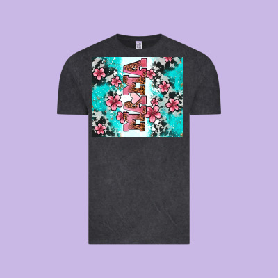 Floral Mama Vintage Tee Designed By Adodesignshop