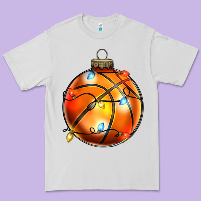 Christmas Baskeball Premium Tee Designed By Zillion Design Studio